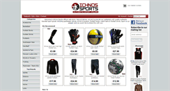 Desktop Screenshot of ichnos-sports.co.uk